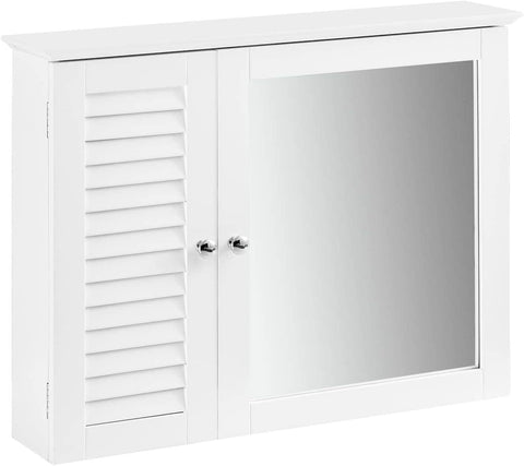 Darrahopens Home & Garden > Storage Mirror Cabinet Wall Cupboard, White