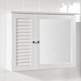 Darrahopens Home & Garden > Storage Mirror Cabinet Wall Cupboard, White