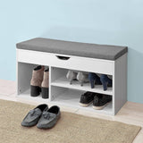 Darrahopens Home & Garden > Storage Padded Shoe Bench Lift Up Storage
