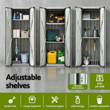 Darrahopens Home & Garden > Storage > Sheds Gardeon Outdoor Storage Cabinet Garden Shed Tool Lockable Cupboard Steel Adjustable Shelves