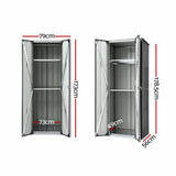 Darrahopens Home & Garden > Storage > Sheds Gardeon Outdoor Storage Cabinet Garden Shed Tool Lockable Cupboard Steel Adjustable Shelves