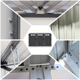 Darrahopens Home & Garden > Storage > Sheds Giantz Bin Shed Triple Wheelie Waste Bins Storage Steel Garden Enclosure Grey
