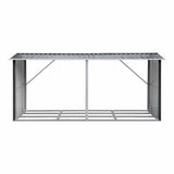 Darrahopens Home & Garden > Storage > Sheds Giantz Firewood Storage Shed 334.5CM x 92CM Outdoor Log Rack Galvanised Steel Wood Holder