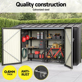 Darrahopens Home & Garden > Storage > Sheds Giantz Garden Shed 2.22x0.91M Bike Sheds Outdoor Storage Tool Workshop House Shelter Double Door