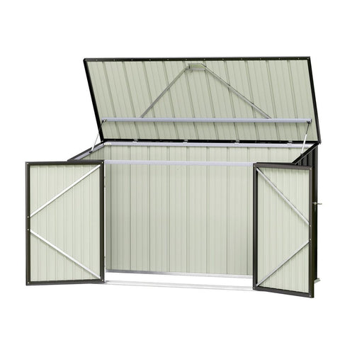 Darrahopens Home & Garden > Storage > Sheds Giantz Garden Shed 2.22x0.91M Bike Sheds Outdoor Storage Tool Workshop House Shelter Double Door