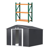Darrahopens Home & Garden > Storage > Sheds Giantz Garden Shed with 3-Tier Garage Shelving Rack Outdoor Tool Storage Racks In Australia - Darrahopens