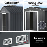 Darrahopens Home & Garden > Storage > Sheds Giantz Garden Shed with 3-Tier Garage Shelving Rack Outdoor Tool Storage Racks In Australia - Darrahopens