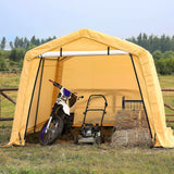 Darrahopens Home & Garden > Storage > Sheds Samland Replacement Cover Kit for Portable Carport Garage Shed Storage in Size 10X10FT