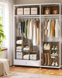 Darrahopens Home & Garden > Storage SONGMICS Set of 16 Plastic Cube Storage Organizer Rustic Brown