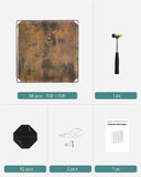 Darrahopens Home & Garden > Storage SONGMICS Set of 16 Plastic Cube Storage Organizer Rustic Brown