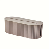 Darrahopens Home & Garden > Storage > Storage Boxes 1 Multi-Scene Cable Storage Box Durable Desktop TV Cable Management System with Lid  Scratch-Resistant Storage Case, Suitable for Power Strips, Chargers, and Home Office Supplies .(beige)