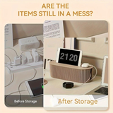 Darrahopens Home & Garden > Storage > Storage Boxes 1 Multi-Scene Cable Storage Box Durable Desktop TV Cable Management System with Lid  Scratch-Resistant Storage Case, Suitable for Power Strips, Chargers, and Home Office Supplies .(beige)