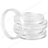 Darrahopens Home & Garden > Storage > Storage Boxes 100pcs 46mm Clear Plastic Coin Holder Capsules Storage Box