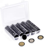 Darrahopens Home & Garden > Storage > Storage Boxes 100pcs 46mm Clear Plastic Coin Holder Capsules Storage Box