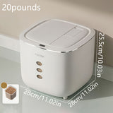 Darrahopens Home & Garden > Storage > Storage Boxes 10LB Sealed Pet Food Storage Container | Heavy-Duty Square PP Dispenser with Flip Lid, Easy to Clean, Suitable for Kitchen Pantry