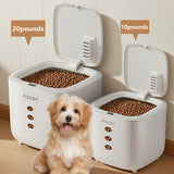 Darrahopens Home & Garden > Storage > Storage Boxes 10LB Sealed Pet Food Storage Container | Heavy-Duty Square PP Dispenser with Flip Lid, Easy to Clean, Suitable for Kitchen Pantry