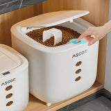 Darrahopens Home & Garden > Storage > Storage Boxes 10LB Sealed Pet Food Storage Container | Heavy-Duty Square PP Dispenser with Flip Lid, Easy to Clean, Suitable for Kitchen Pantry