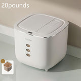 Darrahopens Home & Garden > Storage > Storage Boxes 10LB Sealed Pet Food Storage Container | Heavy-Duty Square PP Dispenser with Flip Lid, Easy to Clean, Suitable for Kitchen Pantry