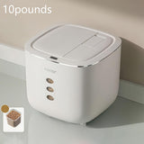 Darrahopens Home & Garden > Storage > Storage Boxes 10LB Sealed Pet Food Storage Container | Heavy-Duty Square PP Dispenser with Flip Lid, Easy to Clean, Suitable for Kitchen Pantry