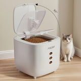 Darrahopens Home & Garden > Storage > Storage Boxes 10LB Sealed Pet Food Storage Container | Heavy-Duty Square PP Dispenser with Flip Lid, Easy to Clean, Suitable for Kitchen Pantry