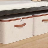 Darrahopens Home & Garden > Storage > Storage Boxes 15L Double Zipper Storage Box with Faux Leather Handles | Large Capacity Lidded Basket, Perfect for Storing Clothes, Bedding, and Moving — Ideal for Bedrooms, Dorms, Studies, Wardrobes, Laundry Baskets, Shelf Bins, and Storage Racks.