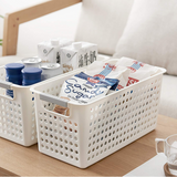 Darrahopens Home & Garden > Storage > Storage Boxes 16x Premium Plastic Storage Baskets Bulk w/ Grip Handles 39.5*20.5*19.5cm