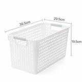 Darrahopens Home & Garden > Storage > Storage Boxes 16x Premium Plastic Storage Baskets Bulk w/ Grip Handles 39.5*20.5*19.5cm