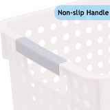 Darrahopens Home & Garden > Storage > Storage Boxes 16x Premium Plastic Storage Baskets Bulk w/ Grip Handles 39.5*20.5*19.5cm