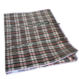Darrahopens Home & Garden > Storage > Storage Boxes 1x Large Stripe Bag Packing Storage Strip Zip Shopping Travel Check House Moving 65cm x 60cm x 25cm