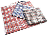 Darrahopens Home & Garden > Storage > Storage Boxes 1x Large Stripe Bag Packing Storage Strip Zip Shopping Travel Check House Moving 65cm x 60cm x 25cm
