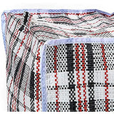 Darrahopens Home & Garden > Storage > Storage Boxes 1x Large Stripe Bag Packing Storage Strip Zip Shopping Travel Check House Moving 78cm x 90cm x 25cm