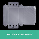 Darrahopens Home & Garden > Storage > Storage Boxes 20 Pack Clear Shoe Storage Boxes, Foldable Stackable Organizer Cases