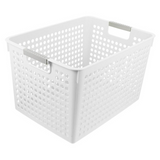 Darrahopens Home & Garden > Storage > Storage Boxes 24x Premium Plastic Storage Basket Bulk w/ Grip Handles 31*22*17.8cm
