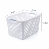 Darrahopens Home & Garden > Storage > Storage Boxes 24x Premium Plastic Storage Basket Bulk w/ Grip Handles 31*22*17.8cm
