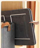 Darrahopens Home & Garden > Storage > Storage Boxes 2pc Foldable Fabric Storage Bin with Steel Frame & Handles - 26L Stackable Closet Organizer(Blue)