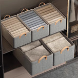 Darrahopens Home & Garden > Storage > Storage Boxes 2pc Foldable Fabric Storage Bin with Steel Frame & Handles - 26L Stackable Closet Organizer(Green)