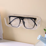 Darrahopens Home & Garden > Storage > Storage Boxes 3-Pack Wall-Mounted Glasses Organizer - PET Bedside Bathroom Eyewear Storage Shelf, Anti-Pressure & Space-Saving(Transparent)