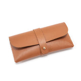 Darrahopens Home & Garden > Storage > Storage Boxes 3-Piece brown Chic & Sleek PU Leather Soft Eyeglass Case - Protective Pouch for Sunglasses & Reading Glasses