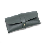 Darrahopens Home & Garden > Storage > Storage Boxes 3-Piece Green Chic & Sleek PU Leather Soft Eyeglass Case - Protective Pouch for Sunglasses & Reading Glasses