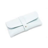 Darrahopens Home & Garden > Storage > Storage Boxes 3-Piece Sky blue Chic & Sleek PU Leather Soft Eyeglass Case - Protective Pouch for Sunglasses & Reading Glasses