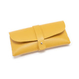 Darrahopens Home & Garden > Storage > Storage Boxes 3-Piece Yellow Chic & Sleek PU Leather Soft Eyeglass Case - Protective Pouch for Sunglasses & Reading Glasses