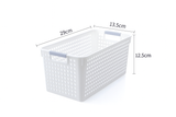 Darrahopens Home & Garden > Storage > Storage Boxes 36x Premium Plastic Storage Basket Bulk w/ Grip Handles 29*13.5*12.5cm