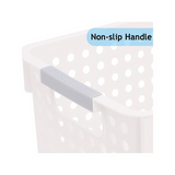 Darrahopens Home & Garden > Storage > Storage Boxes 36x Premium Plastic Storage Basket Bulk w/ Grip Handles 29*13.5*12.5cm