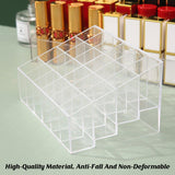 Darrahopens Home & Garden > Storage > Storage Boxes 3pcs Transparent Lipstick Organizer Cosmetic Holder Storage Box for Makeup