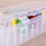Darrahopens Home & Garden > Storage > Storage Boxes 42 Spool Sewing Thread Storage Box Embroidery Bobbin Case Holder Organizer