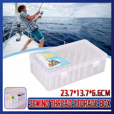 Darrahopens Home & Garden > Storage > Storage Boxes 42 Spool Sewing Thread Storage Box Embroidery Bobbin Case Holder Organizer