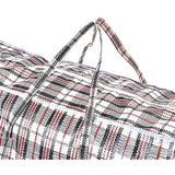 Darrahopens Home & Garden > Storage > Storage Boxes 48x Large Stripe Bag Packing Storage Strip Zip Shopping Travel Check House Moving 90cm x 78cm x 25cm