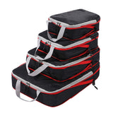 Darrahopens Home & Garden > Storage > Storage Boxes 4pcs Packing Cubes Set with Foldable Shoe and Laundry Bag Organizer
