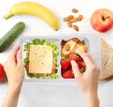 Darrahopens Home & Garden > Storage > Storage Boxes 500pcs 350ml Reusable Food Containers Plastic Meal Prep Storage w/Lids - BPA Free