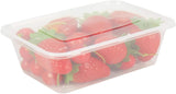 Darrahopens Home & Garden > Storage > Storage Boxes 500pcs 350ml Reusable Food Containers Plastic Meal Prep Storage w/Lids - BPA Free